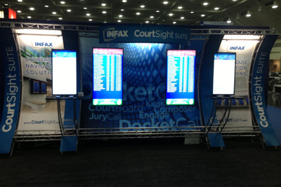 Court Tech 10 x 20 Backlit Rental Exhibit