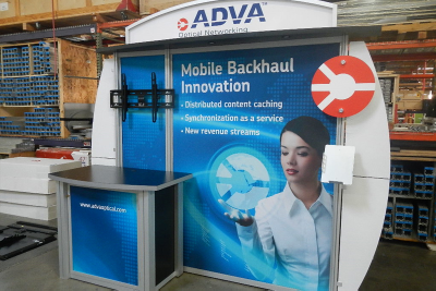Adva Optical 10ft Trade Show Display Rental